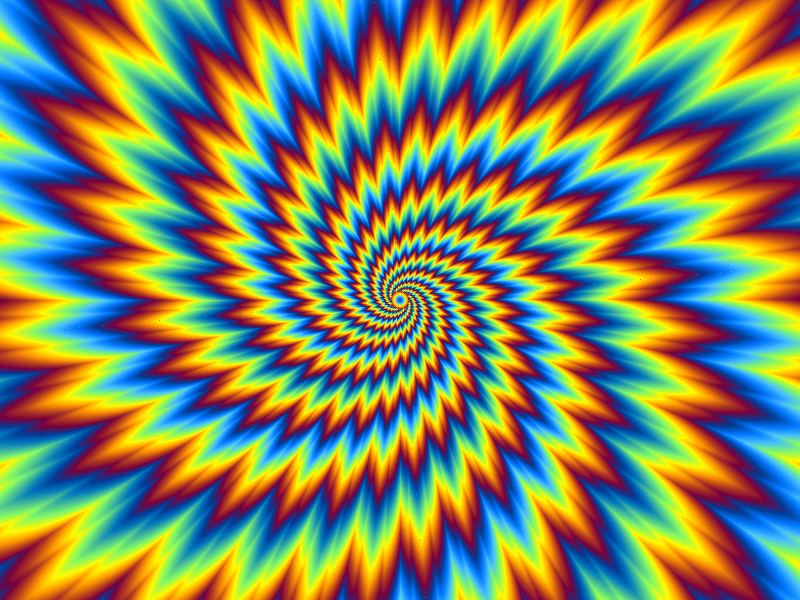 Colorful optical illusion image